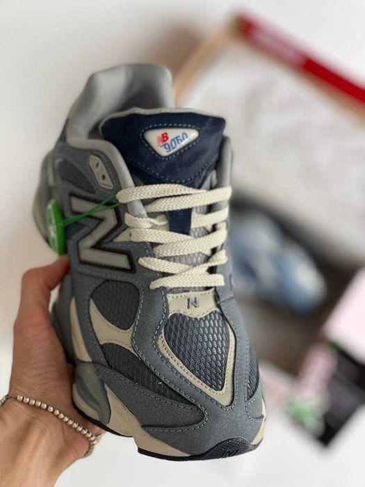 Мужские кроссовки New Balance 9060 Arctic Grey Premium. 40-45