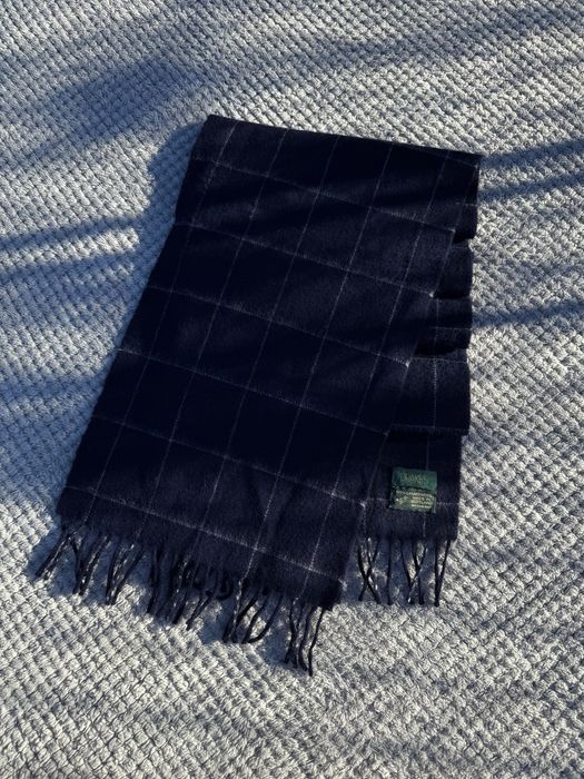 Drake’s Vintage Wool Scarf old money класичний вовняний шарф вінтаж