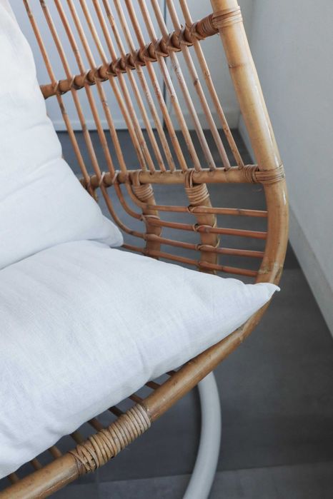 Cadeira Baloiço c/suporte e almofadas