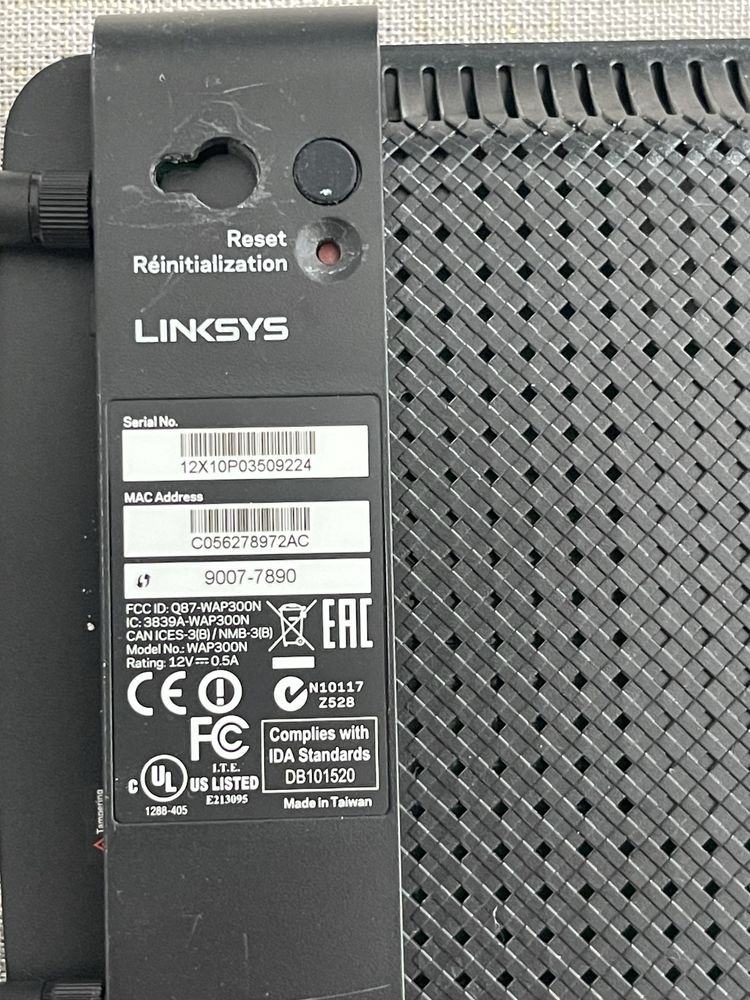 Router punkt dostępu LinkSys