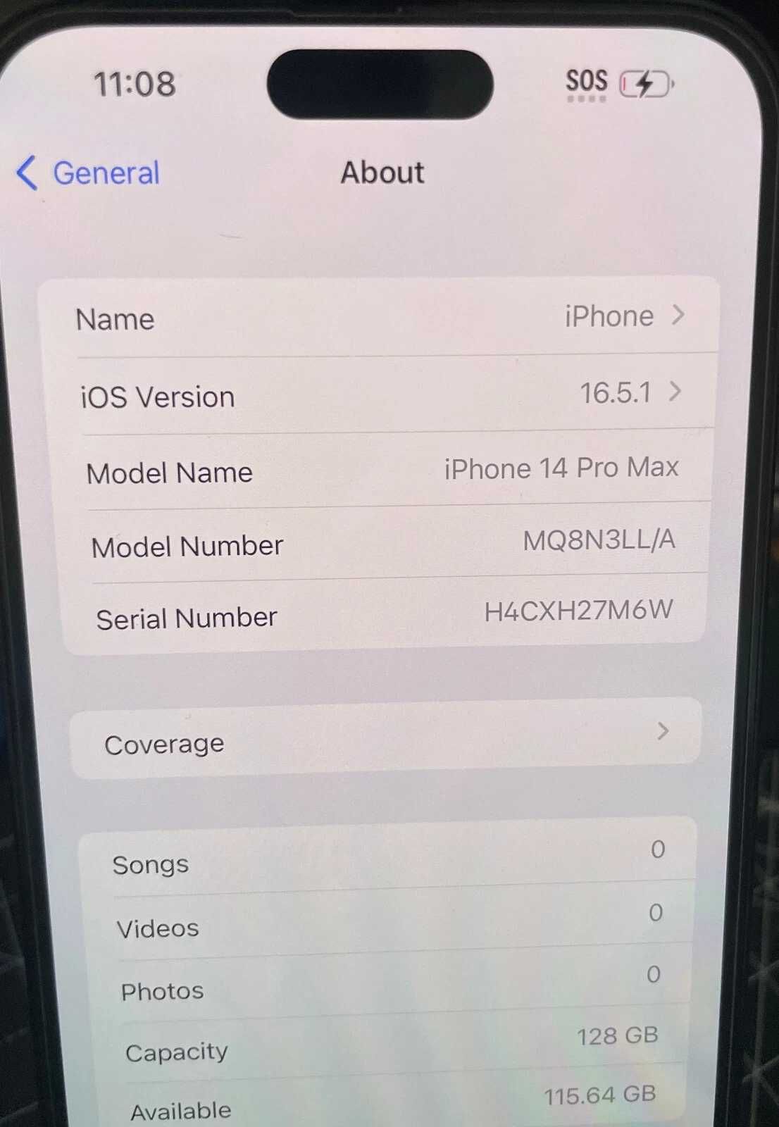 APPLE IPHONE 14 Pro Max 128GB Czarny  Doskonały! 100%