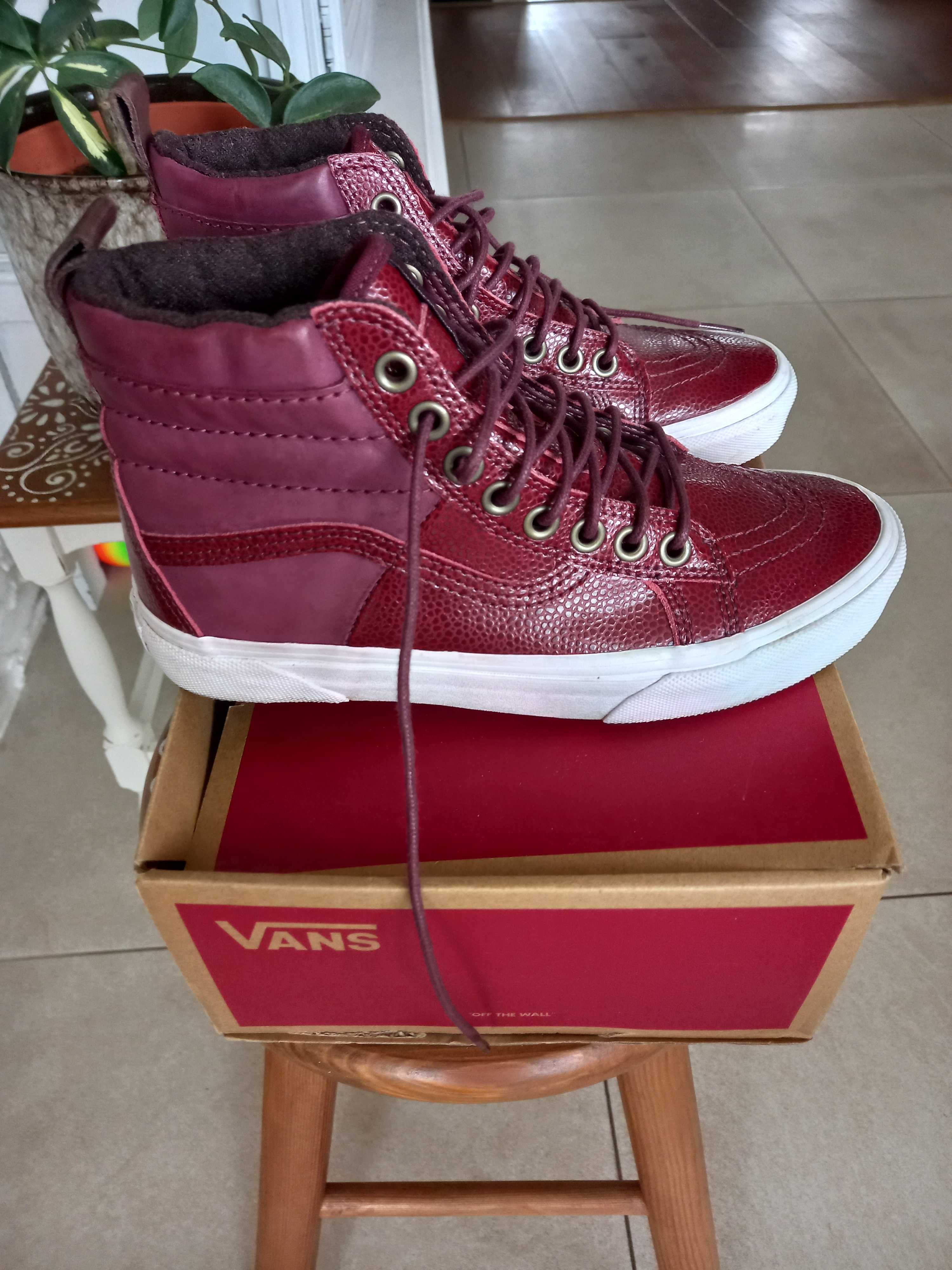 Sprzedam skórzane oryginalne buty VANS rozm. 36 - stan idealny