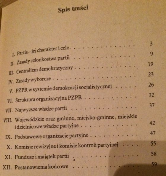 STATUT POLSKIEJ zjednoczonej partii robotniczej