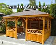 Altana drewniana Walencja. Altanka ogrodowa. Producent. Szybki montaż