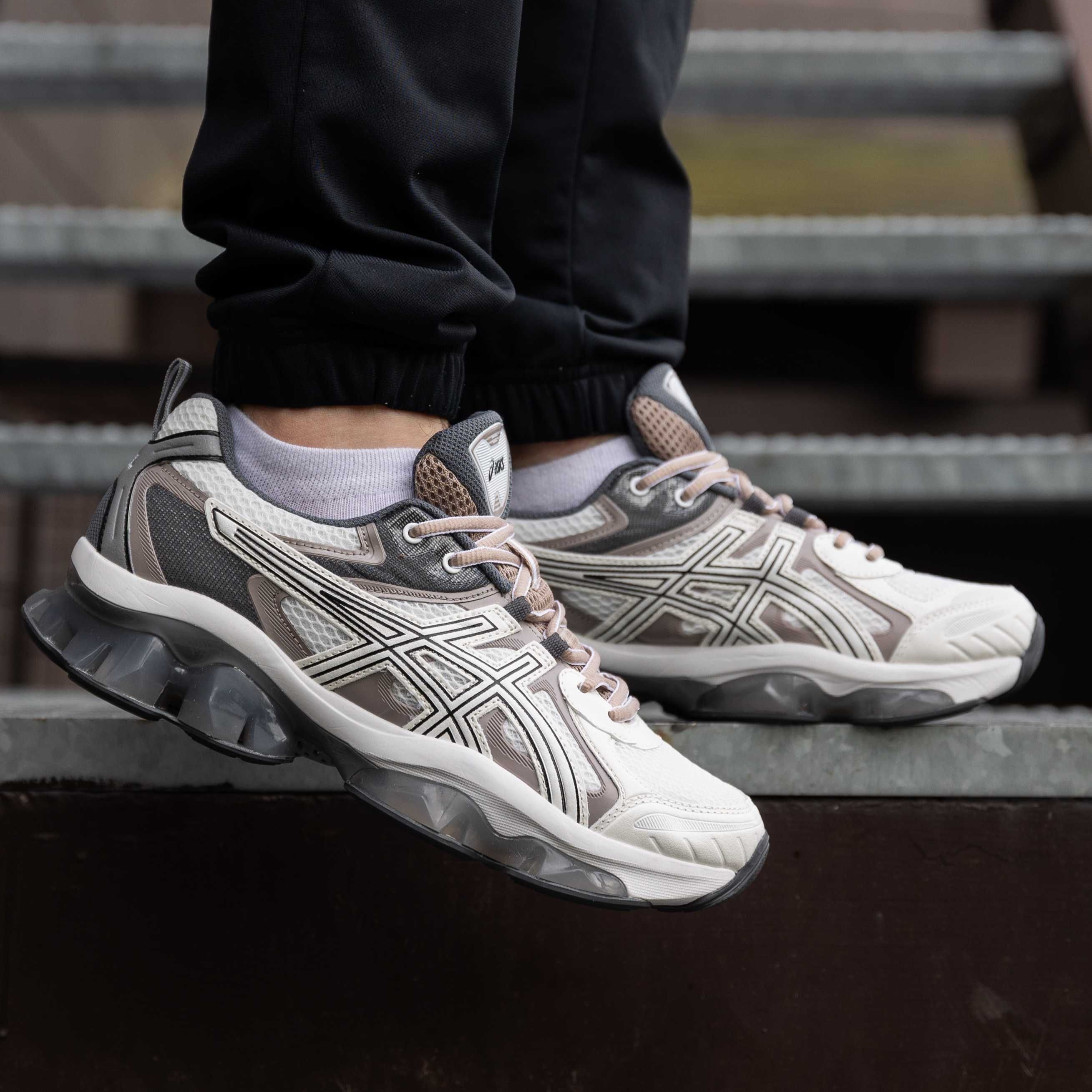 Кроссовки мужские Asics Gel-Quantum Kinetic White Beige Black Асикс