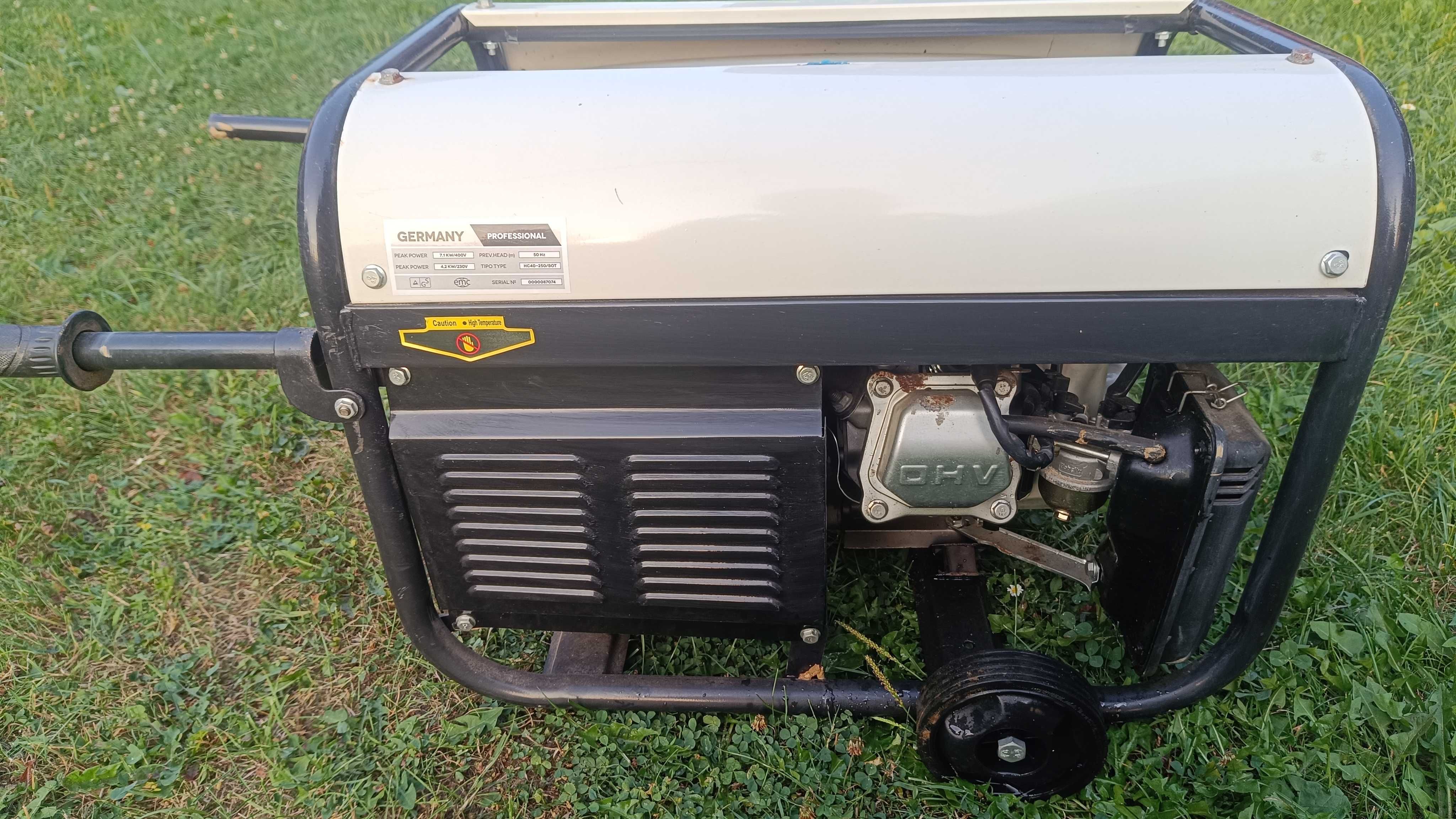 Generator prądu Zilinger Zln9200 7,1kw 2/3 fazy, profesjonalny