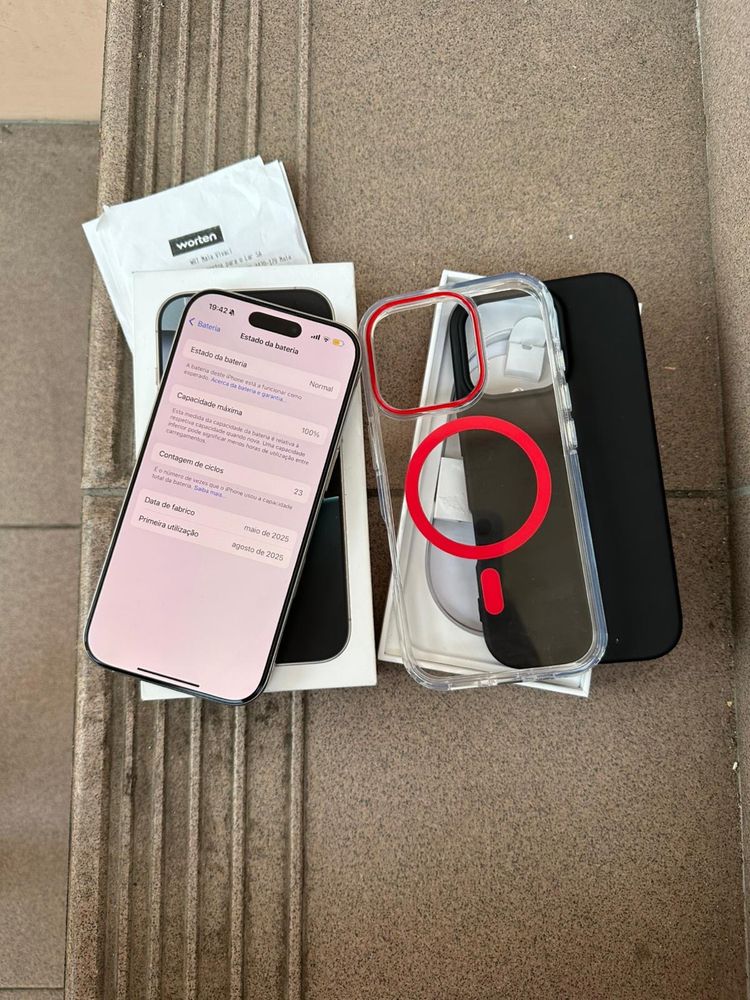 Iphone 16 Pro 128gb Titanium White novo c/fatura e garantia (Troca)