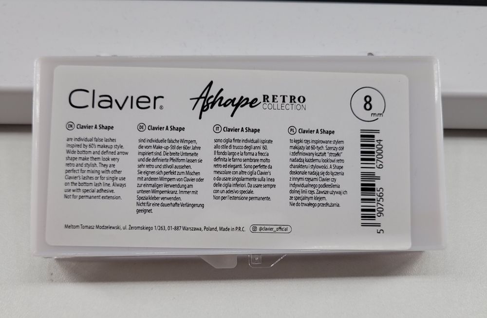 Clavier Ashape rzęsy