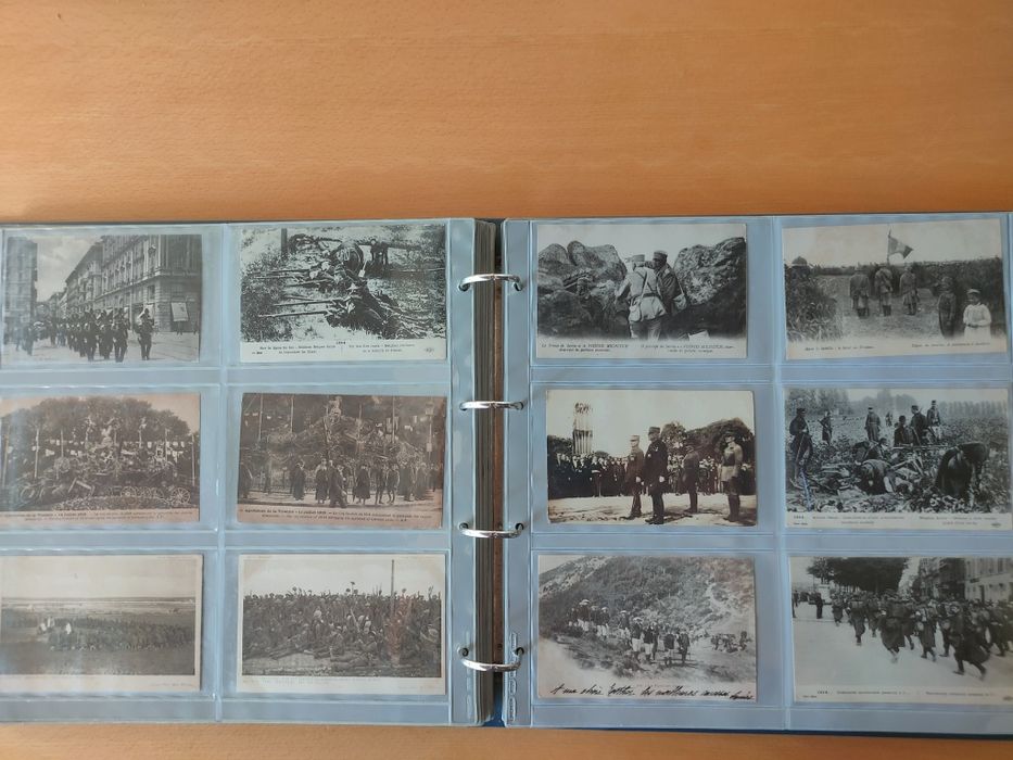 Álbum de postais militares da Primeira Guerra Mundial CEP.