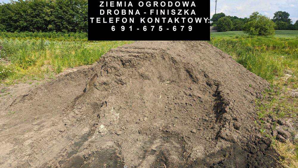 Drobna - przesiana ziemia ogrodowa  - finiszka  MOŻLIWY TRANSPORT