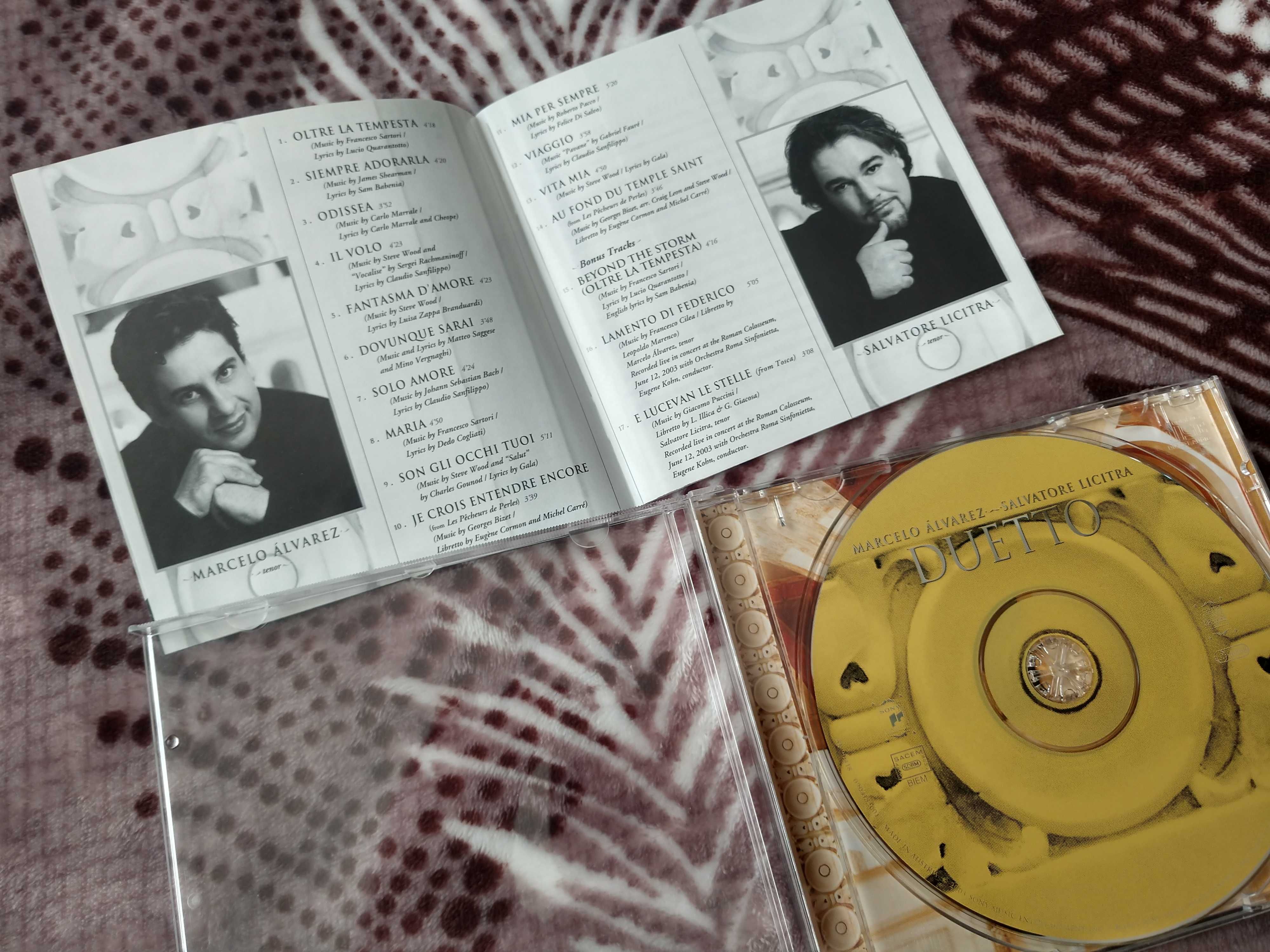 CD Марсело Альварес, Сальваторе Лічітра Duetto; Amici Forever ОРИГІНАЛ