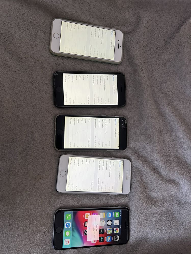 12 telefonów smartfon apple iphone 5 5s 6 7 zestaw