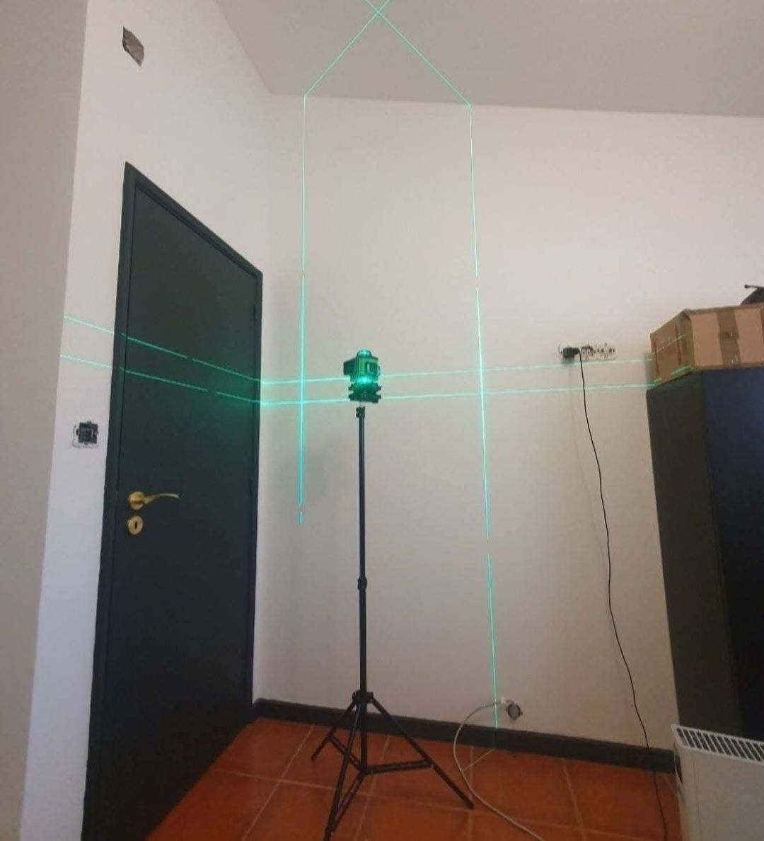 Novo Nível Laser 4D 16 Linhas 360º – Autonivelante com Tripé 2m
