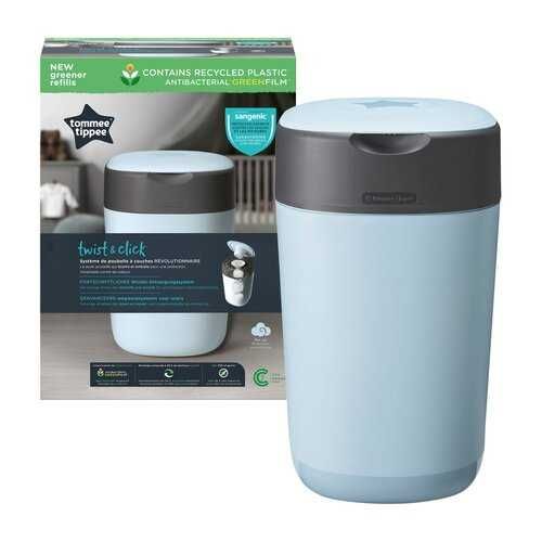 1317 Tommee Tippee twist & click kosz na pieluchy niebieski
