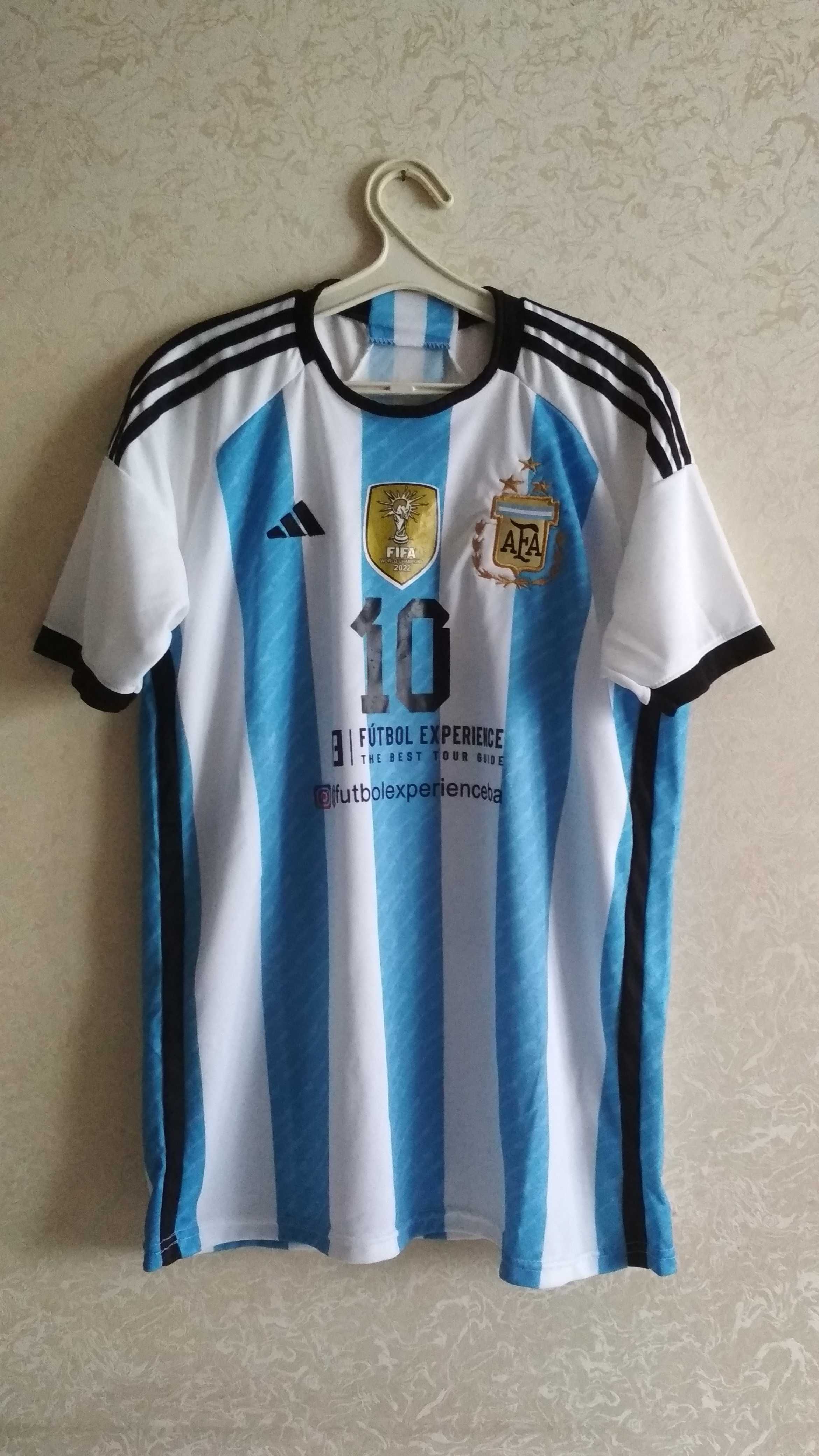 Футболка футбол Аргентина Manchester United Real Madrid Messi L-XL 4шт