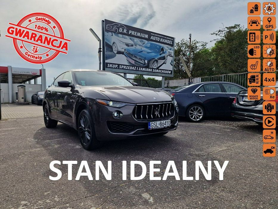 Maserati Levante 3.0 Bi-Turbo 430 KM, Po Lifcie, Panorama, LED, PL Menu, 4x4, Jak NOWY