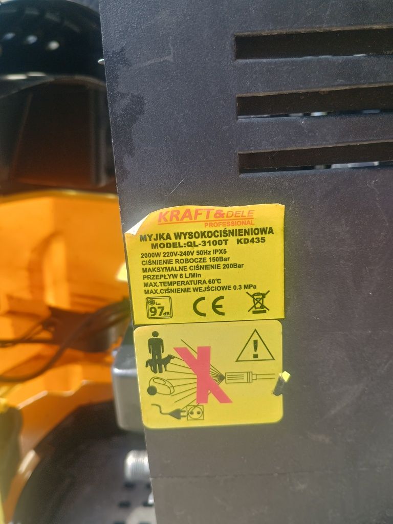 Myjka ciśnieniowa Kraft and dele model ql 3100 t