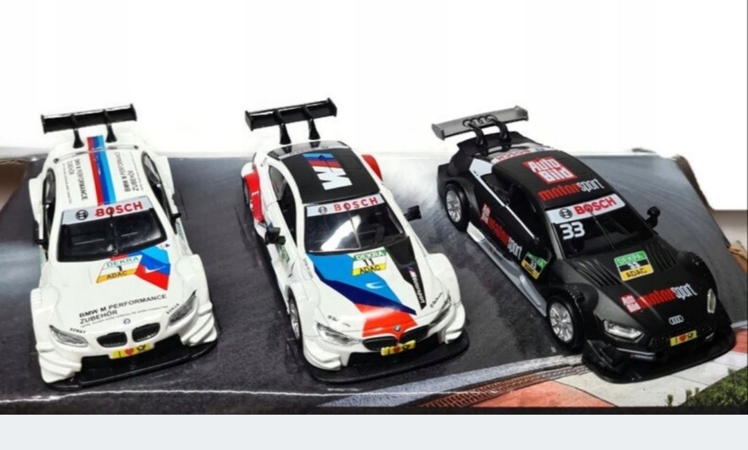 MSZ zestaw 3 pojazdów metalowych BMW Aud 1:43i RS