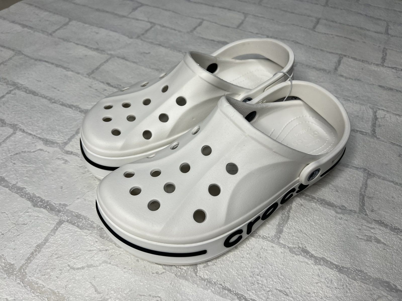 Кроксы белые, синие, чëрные Crocs 8220