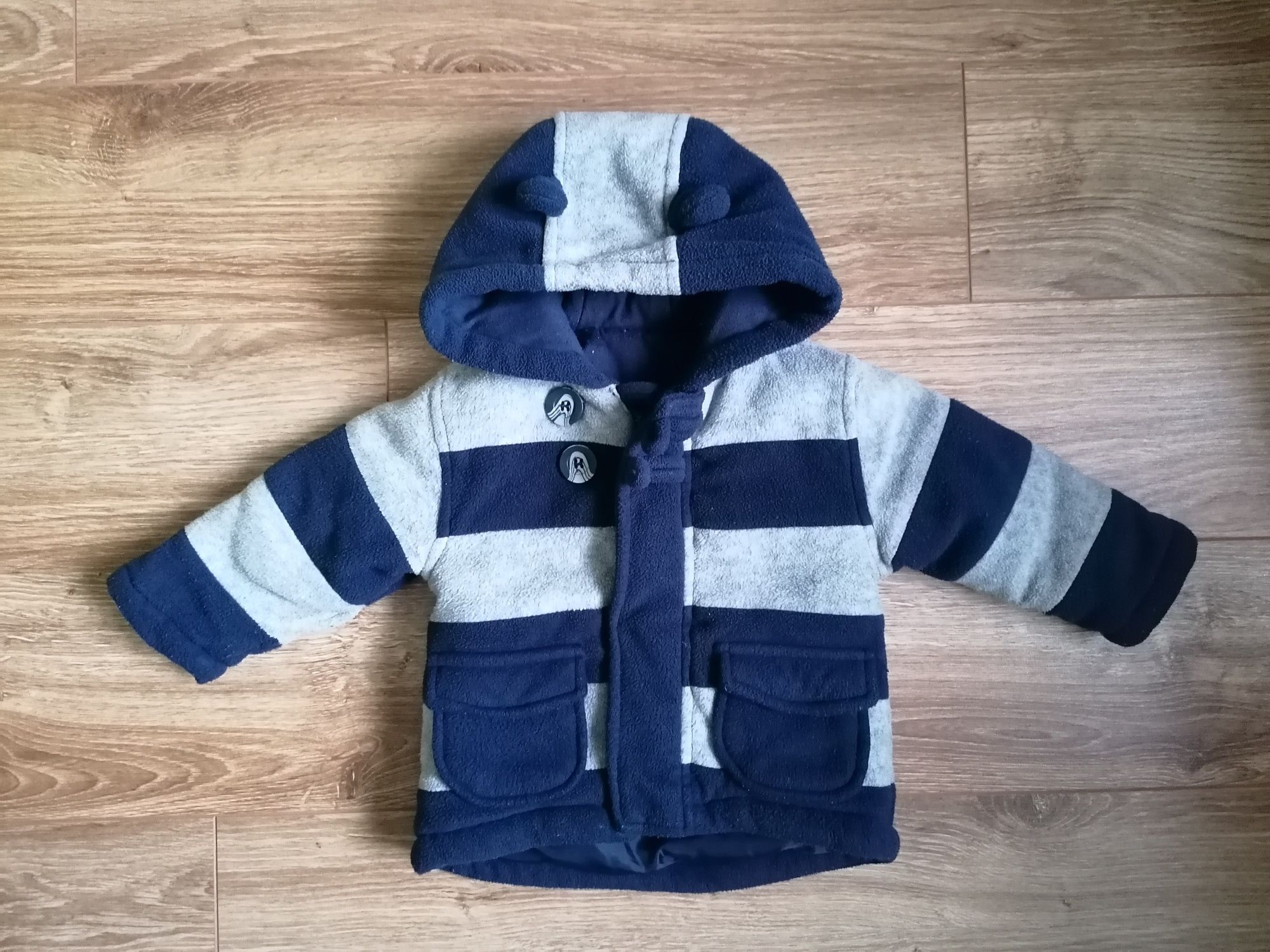 Gruba bluza z kapturem, kurtka 68/74