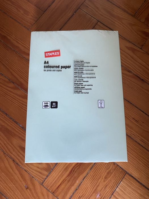 Papel A4 STAPLE verde