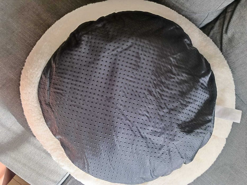 Leeby cama redonda amovível branca - nova!