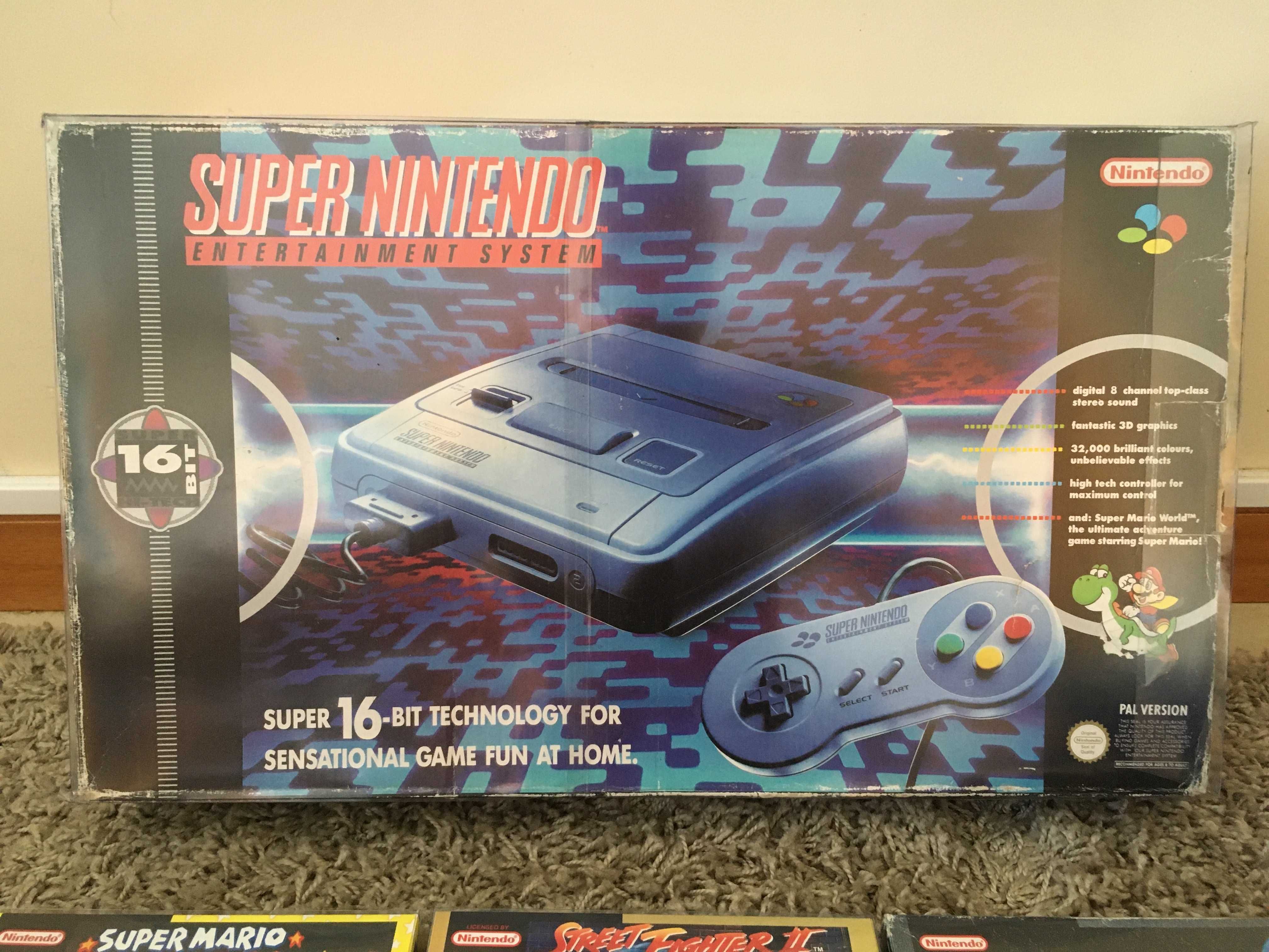 Consola snes supernintendo super nintendo + jogos + adaptador