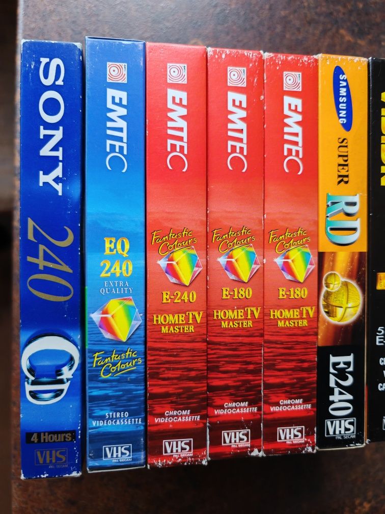 Kaseta video VHS x7