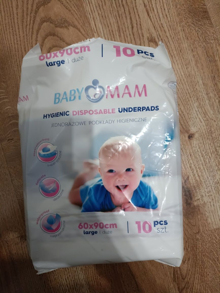 Podkłady higieniczne dla niemowląt 60x90