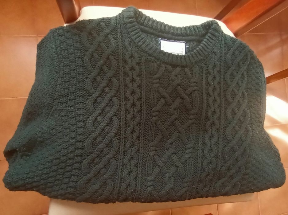 Blusa de malha verde