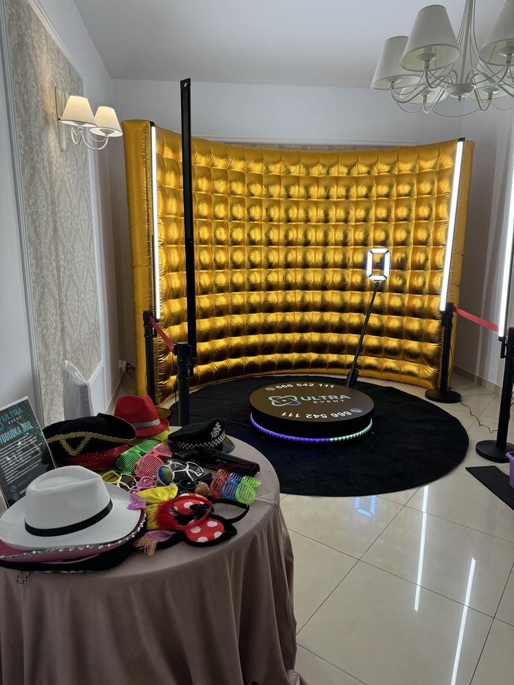 Fotobudka 360, FotoLustro, Ciężki dym, fontanny iskier, miny dymne