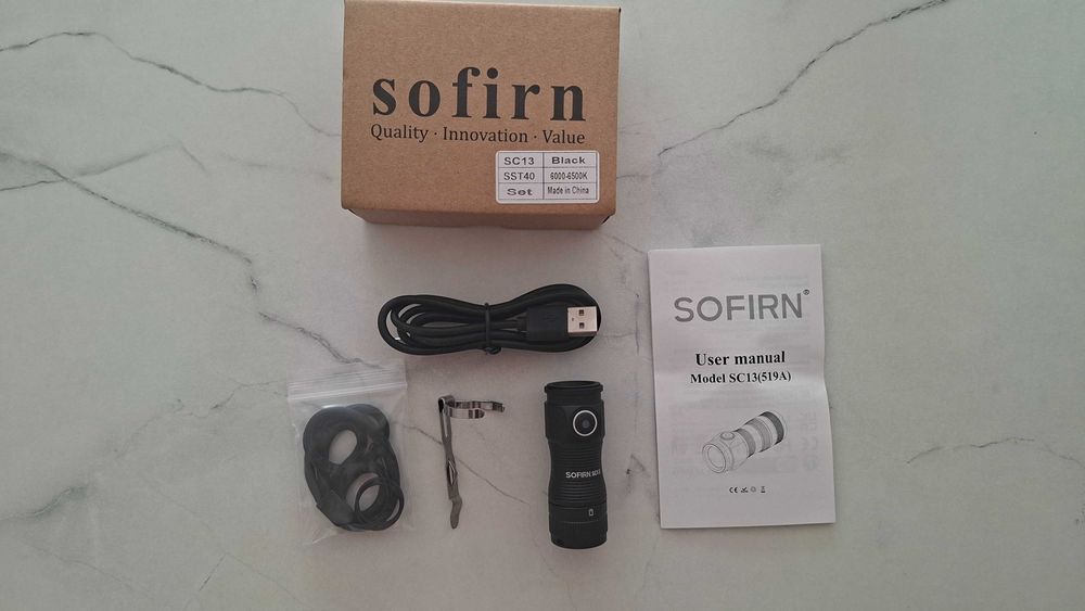 Sofirn sc13 mini latarka mocna z ogniwem