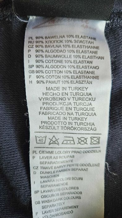 Damskie bawełniane spodnie dresowe granatowe, M, marka Zanardi