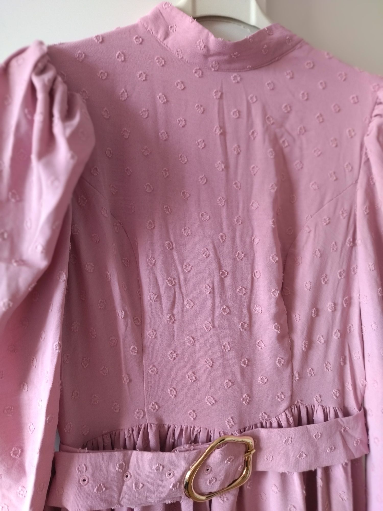 Piękna nowa sukienka liliowa midi retro vintage Shein rozm 36