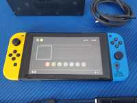 Konsola NINTENDO Switch+ Kontroler żółto-niebieski +2 gry Minecraft