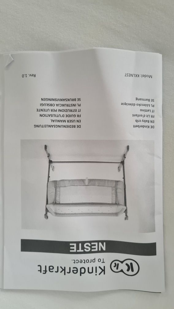 Łóżeczko dostawne Kinderkraft Neste dostawka turystyczne