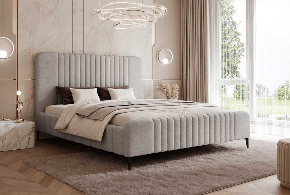 Łóżko tapicerowane NORAN SLIM DARMOWA DOSTAWA z pojemnikiem na pościel