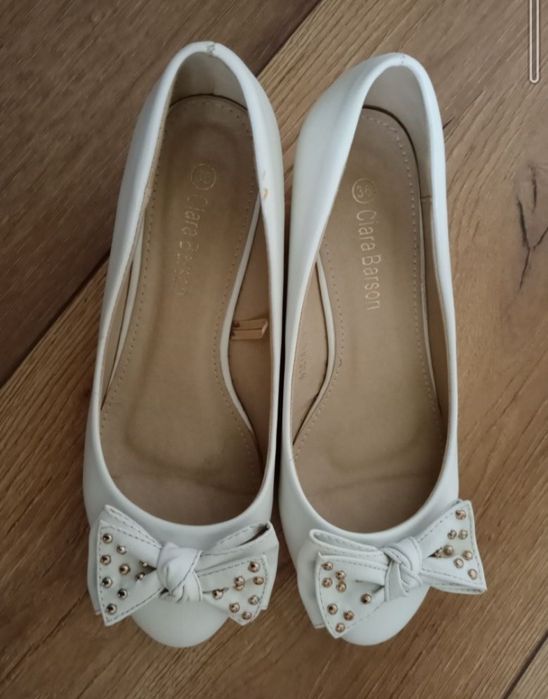 Buty ślubne na koturnie 36