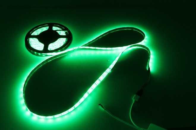 TAŚMA LED RGB 5m WODOODPORNA Ledy 5050 Listwa 230v 12v Kolorowa