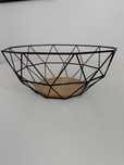 Patera metalowa czarna loft kosz metalowy czarny na owoce