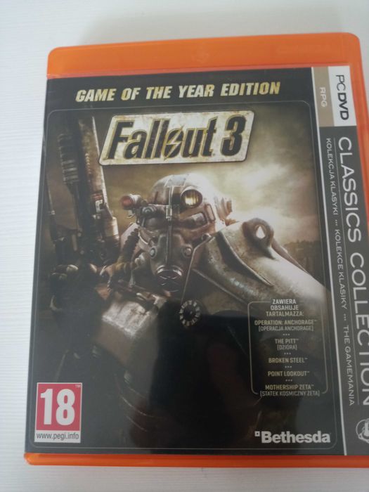 Fallout 3 GOTY DVD PC Kolekcja Classics PL/CZ/HU — bez DRM