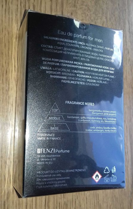 Парфумована вода чоловіча Ardagio Eau De Black Night