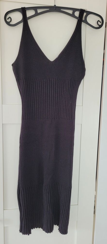 Sukienka dzianinowa czarna H&M r. 36 nowa z metką