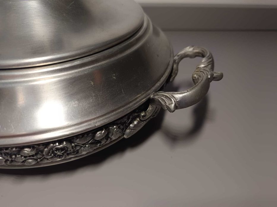 Terrina em Estanho J. Dores (J.D) – 95% Estanho Puro