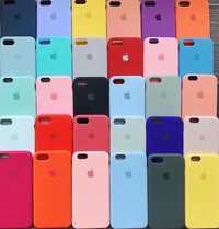 чехол iPhone 7 7плюс 8 8+ 6s X xs 10 silicon case айфон микрофибра