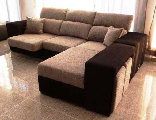 Sofa chaise reversivel + 4 puffs + BAÚ NOVO