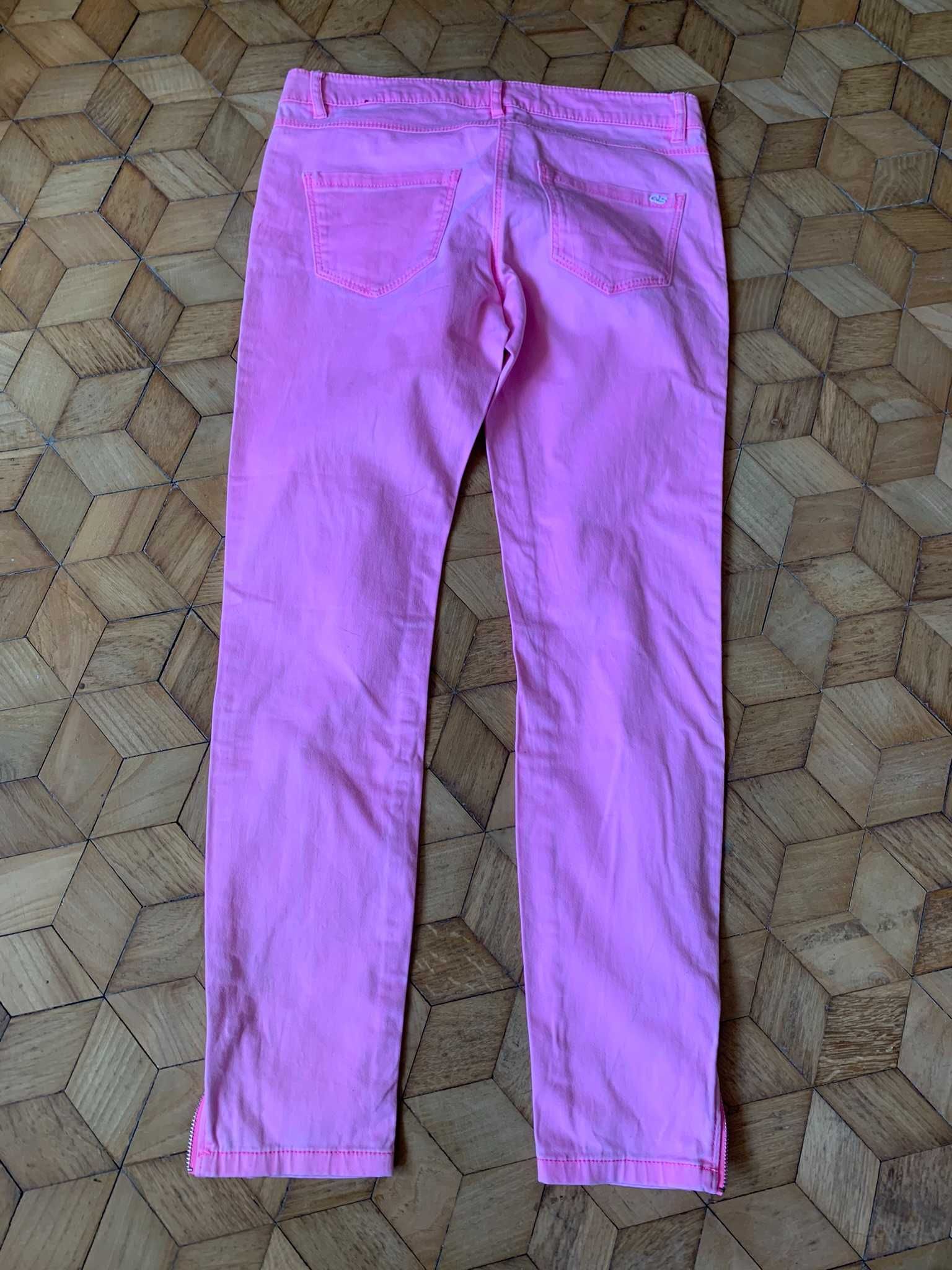 Spodnie damskie różowe jeansy s.Oliver S
