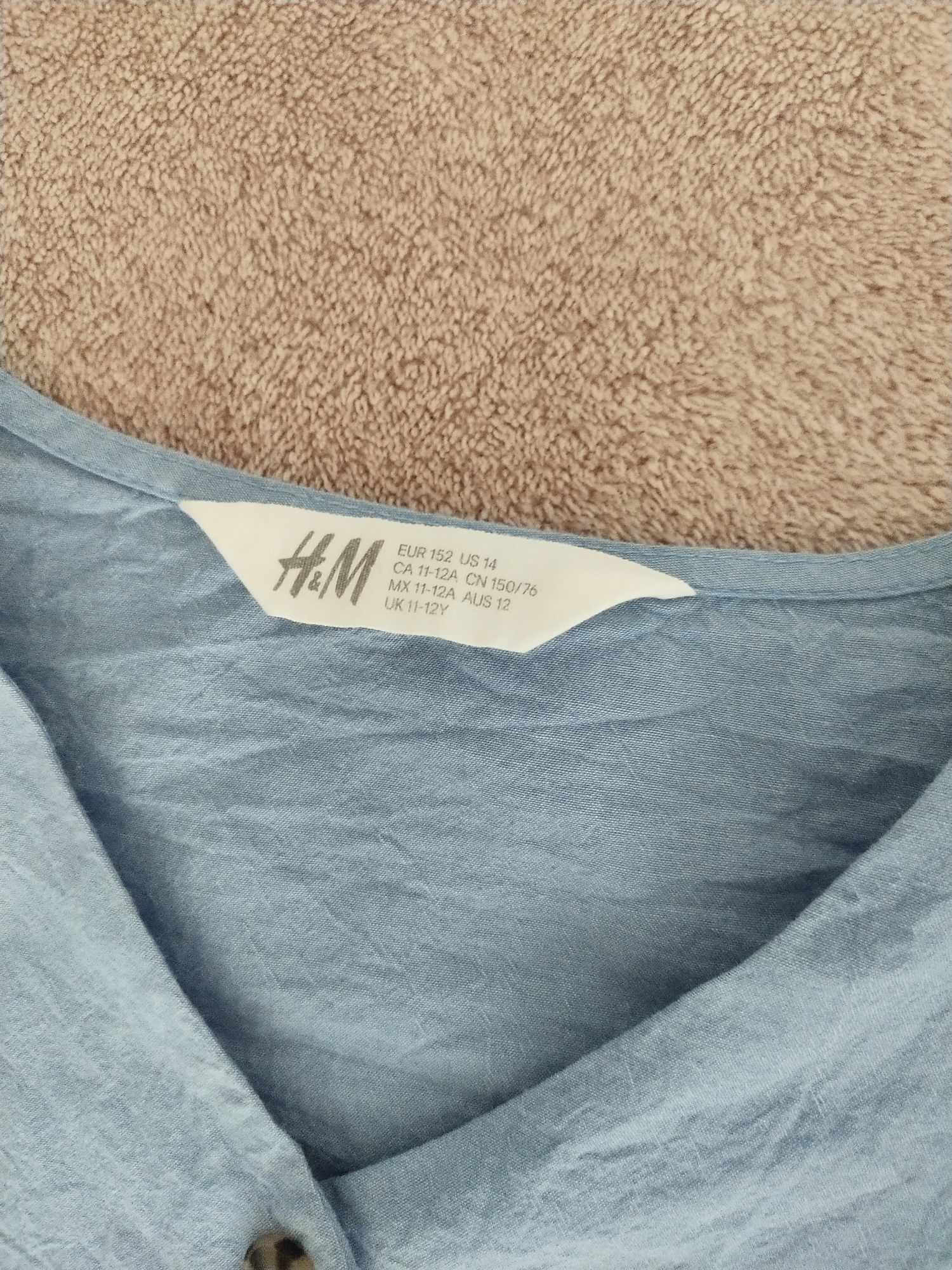 Koszula z wiązaniem 152 H&M