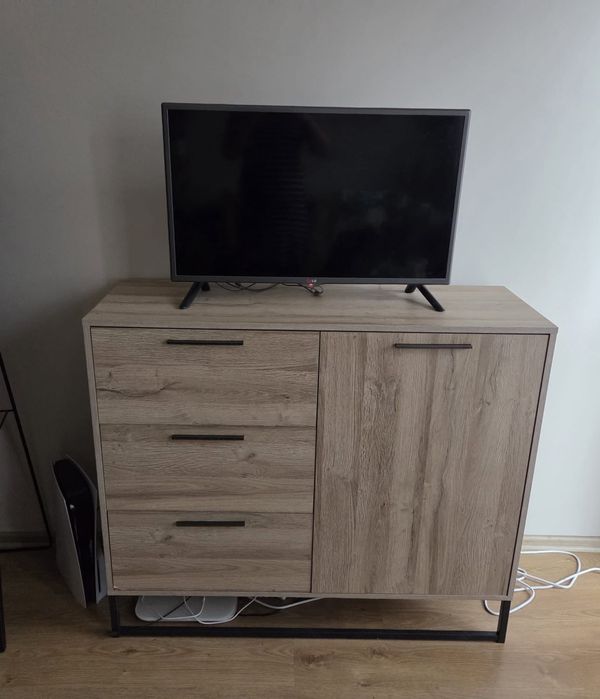 Komoda Black Red White w stylu loftowyn