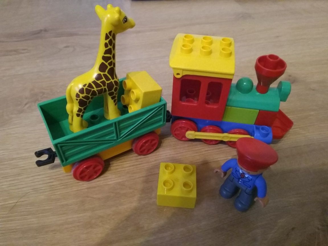 LEGO Duplo safari 10502 i cyrk 10503 i przyjaciele z zoo 10501, pociag
